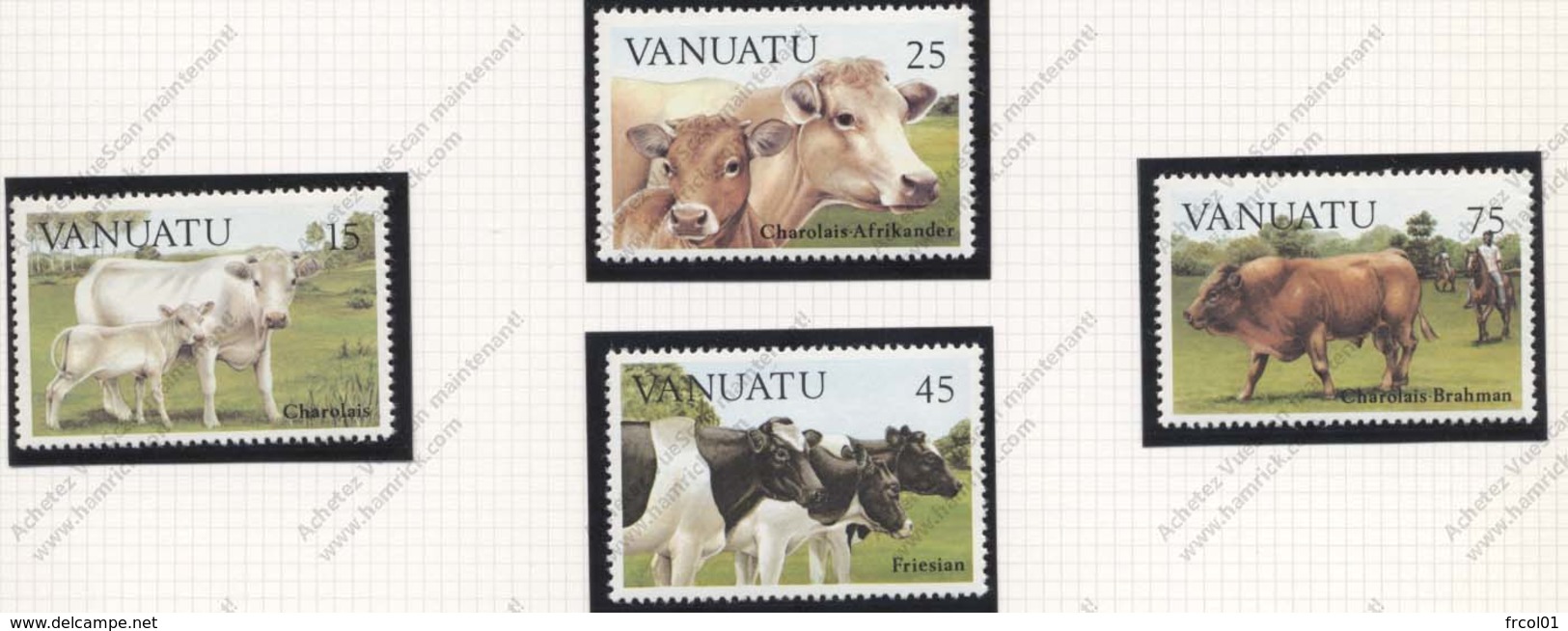 Vanuatu, Yvert 695/698, Scott 373/376, MNH - Vanuatu (1980-...)