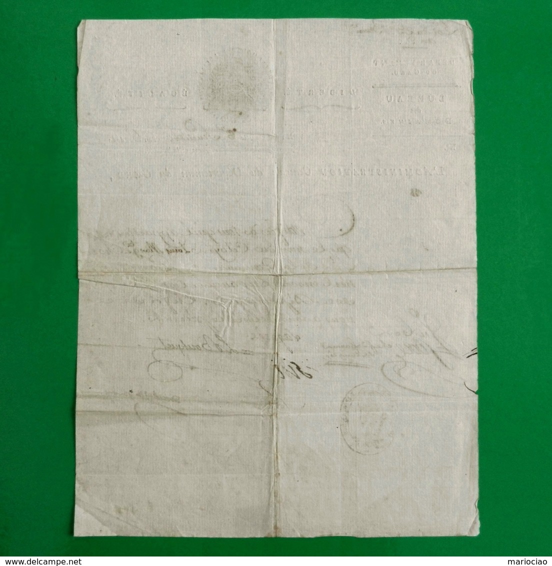 D-FR Révolution 1798 Certificat De Non Inscription Sur Aucune Liste D'Emigrés GARD Ponteils-et-Brésis - Historical Documents