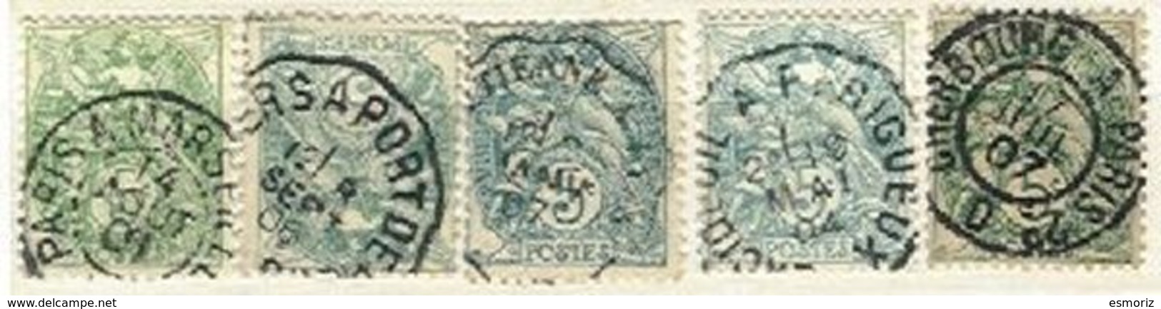 FRANCE, Cancels, Yv 111, Used, F/VF - Autres & Non Classés