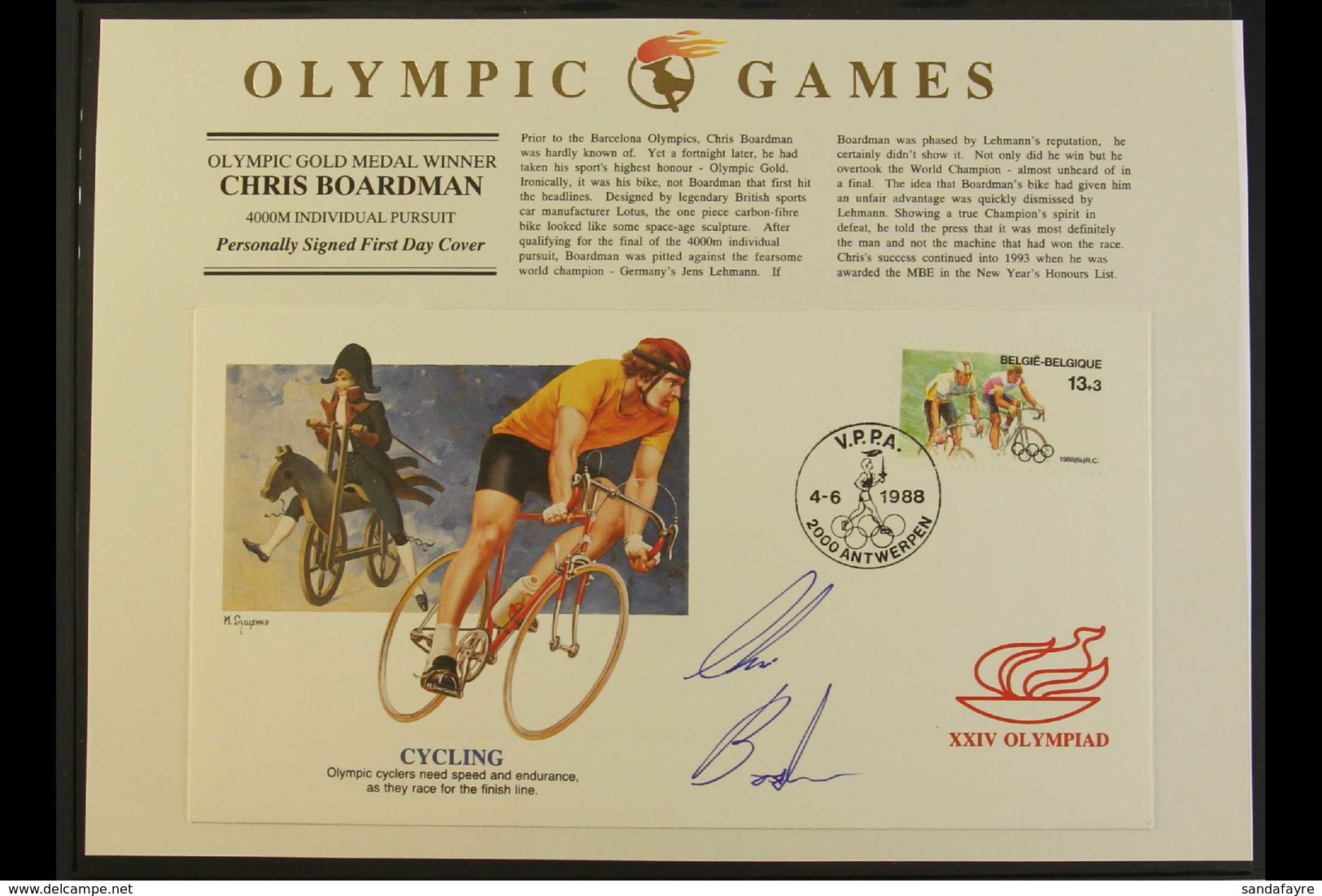 1992 OLYMPIC GAMES A Substantial Thematic Collection In Two Dedicated Volumes, The First Volume Contains Never Hinged Mi - Unclassified