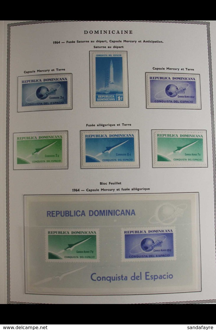 SPACE 1960's-1990s. A Most Interesting, ALL DIFFERENT Never Hinged Mint Collection With Mini Sheets & Sheetlets Presente - Unclassified