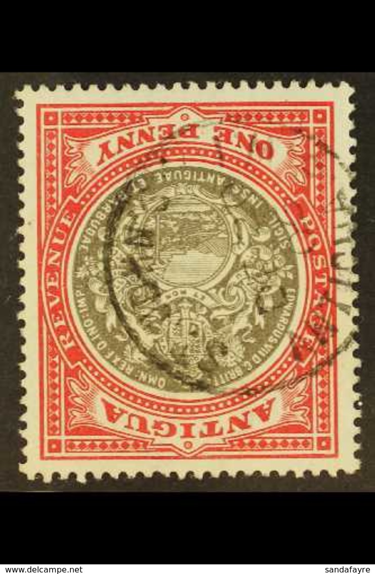 1903-07 1d Grey-black And Rose-red, Watermark Crown CC, With WATERMARK INVERTED Variety, SG 32w, Very Fine Used With Nea - Other & Unclassified