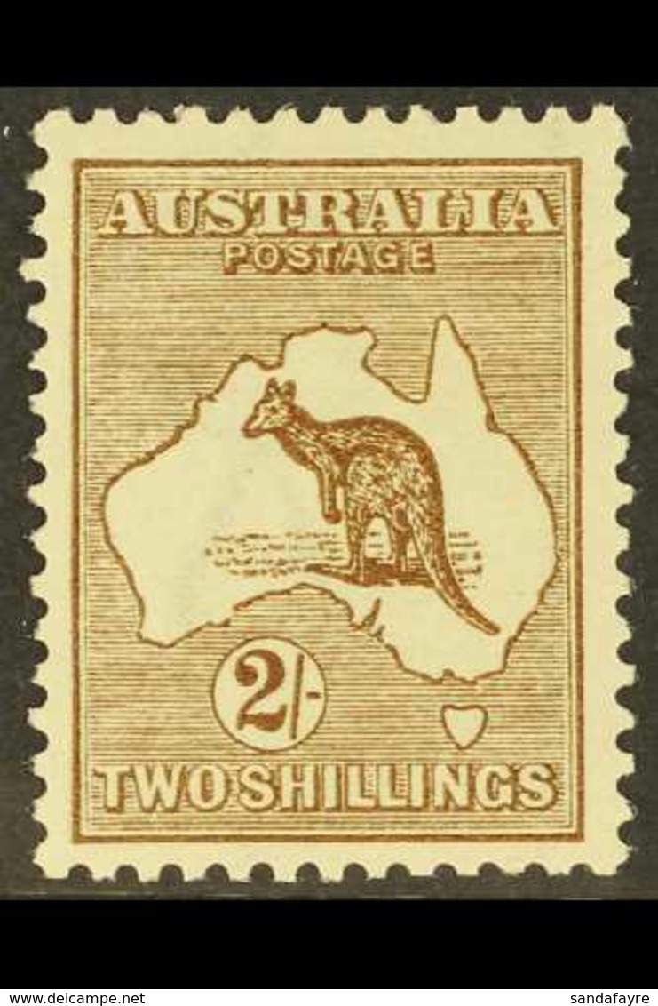 1913-14 2s Brown Kangaroo, SG 12, Very Fine Mint. For More Images, Please Visit Http://www.sandafayre.com/itemdetails.as - Other & Unclassified