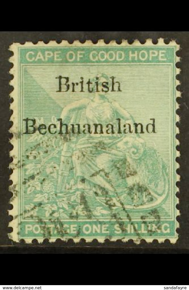 1885-7 1s Green, "British Bechuanaland" Ovpt On Cape, SG 8, Good To Fine Used. For More Images, Please Visit Http://www. - Other & Unclassified