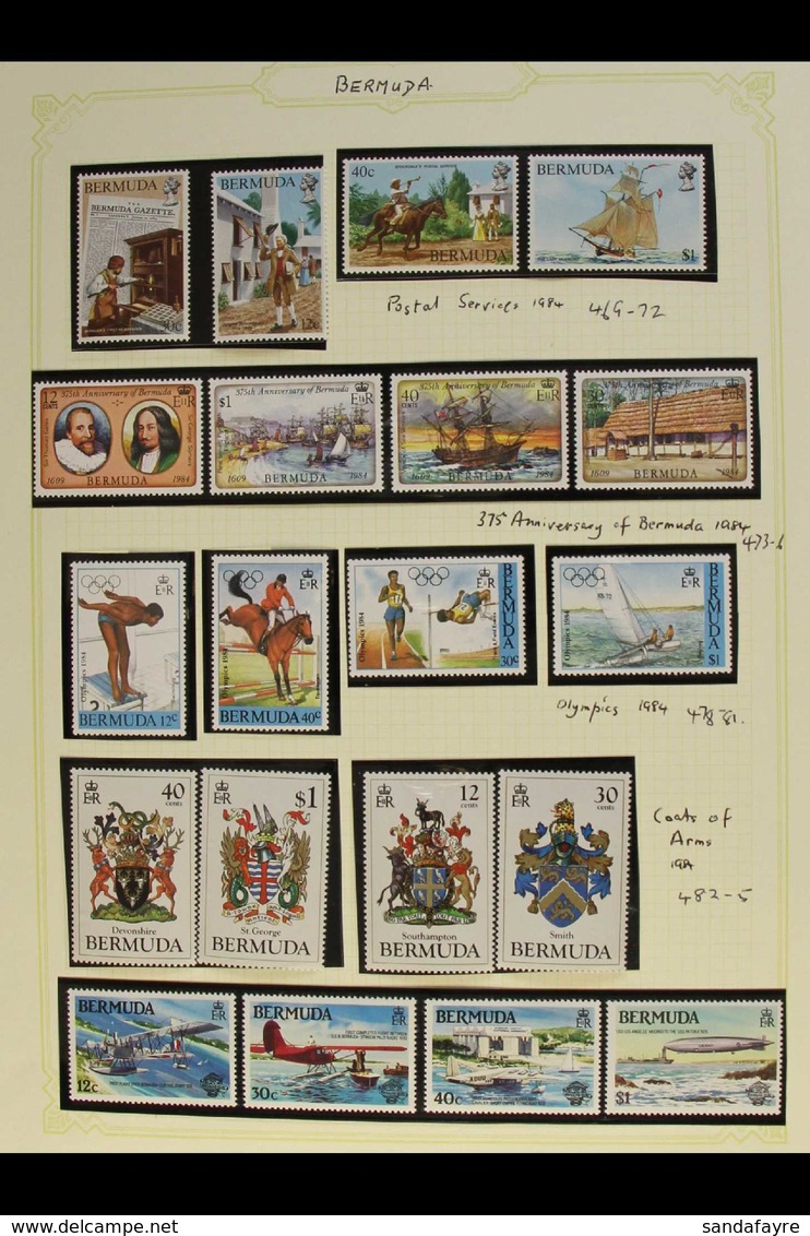 1983-1993 COMPREHENSIVE NEVER HINGED MINT COLLECTION A Beautiful, COMPLETE Collection Of Stamps From The 1983 Bicentenar - Bermuda