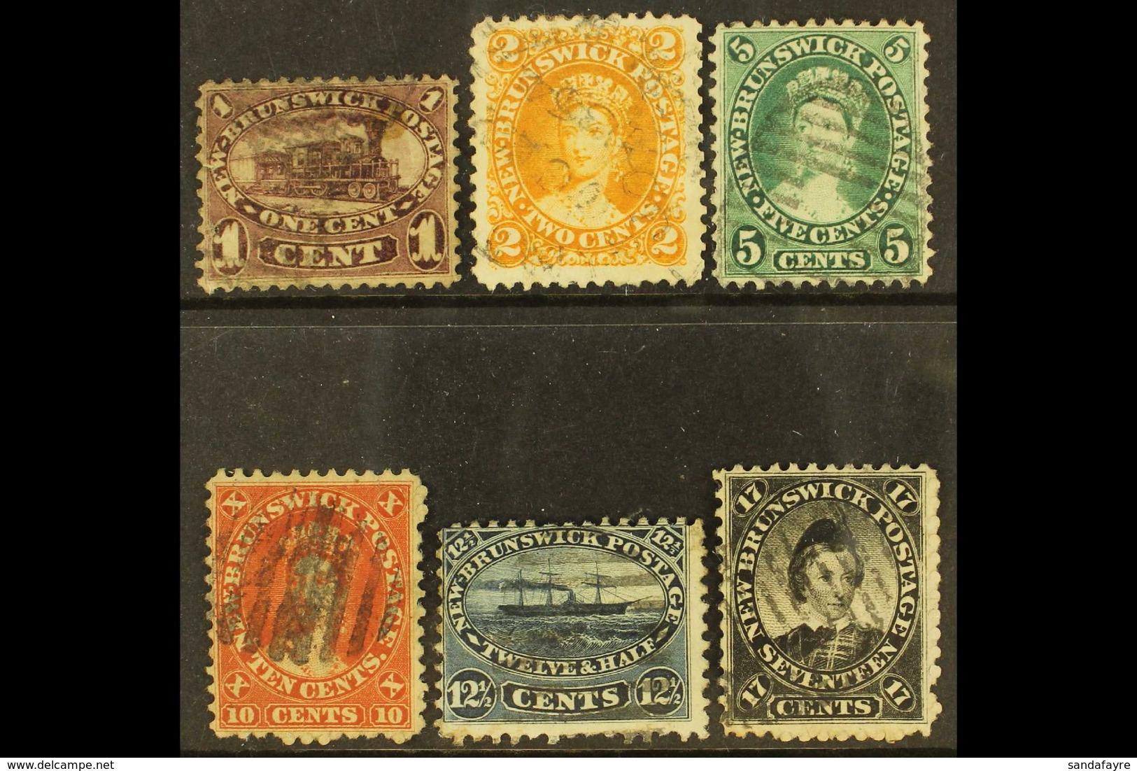1860-63 Issued Set, One Of Each Value, SG 7/19, Good To Fine Used. (6 Stamps) For More Images, Please Visit Http://www.s - Other & Unclassified