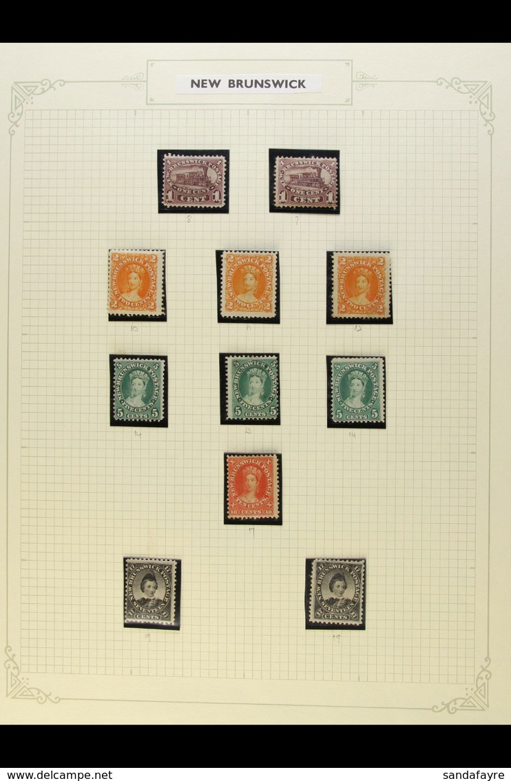 1860-63 MINT/UNUSED GROUP In Hingeless Mounts On A Page, Comprising 1c (x2), 2c (x3), 5c (x3), 10c & 17c (x2). Poor Or N - Other & Unclassified
