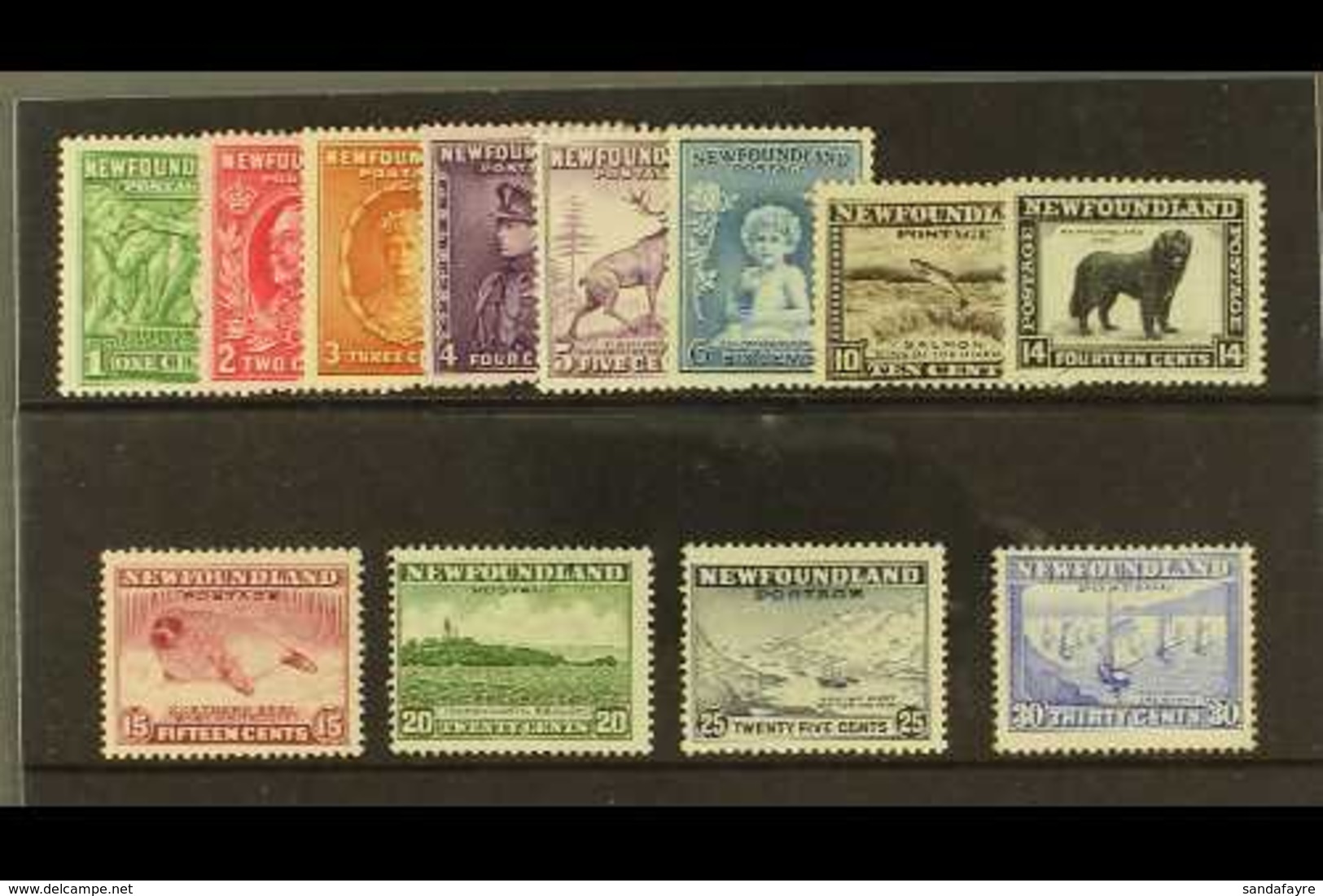 1932 Pictorials Complete Set, SG 209/220, Fine Mint. (12 Stamps) For More Images, Please Visit Http://www.sandafayre.com - Other & Unclassified