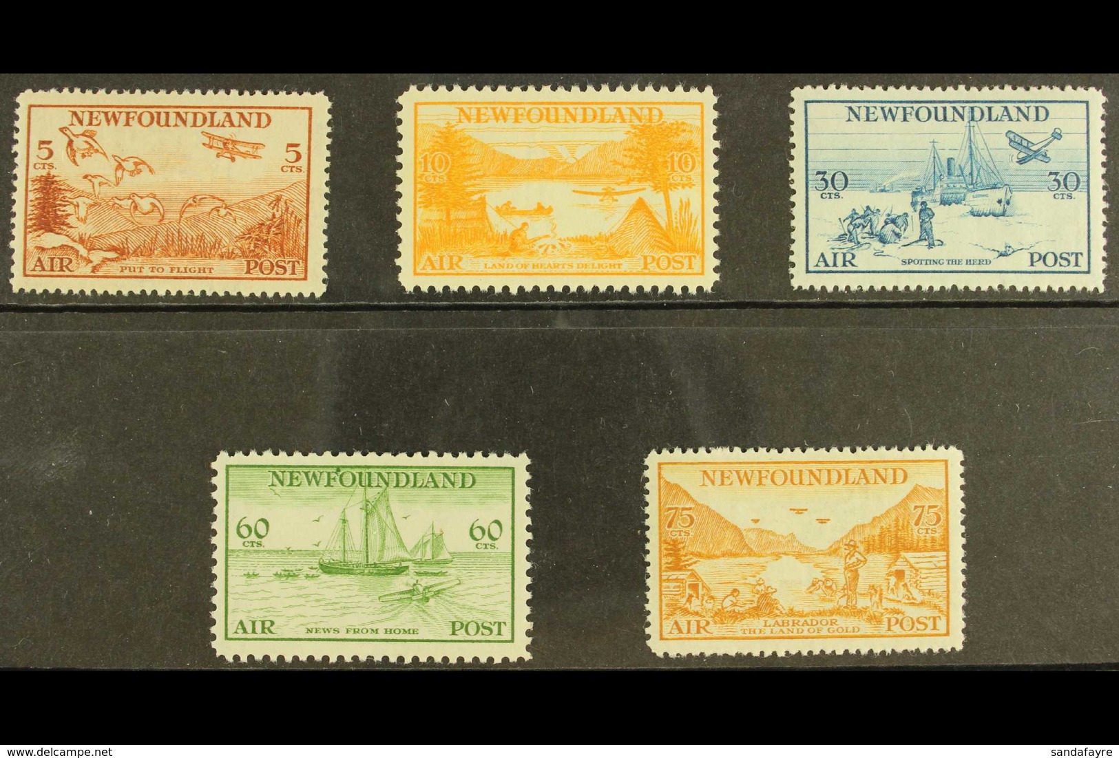 1933 AIR Pictorial Complete Set, SG 230/34, Fine Fresh Mint. (5 Stamps) For More Images, Please Visit Http://www.sandafa - Sonstige & Ohne Zuordnung