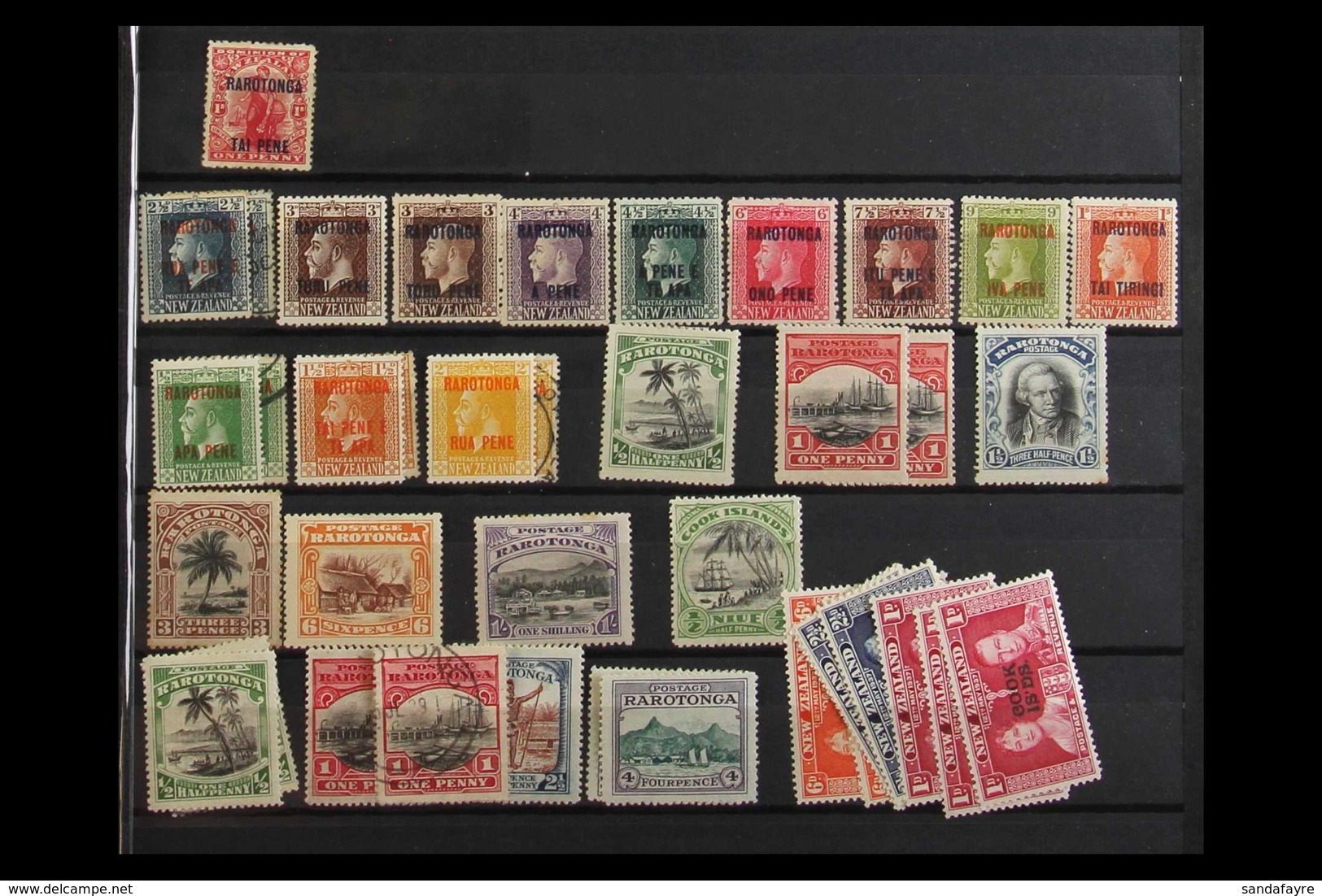 1919-76 MINT & USED RANGES In Stock Book, Strength In More Modern Issues, Incl. Miniature Sheets, Note 1919 KGV Definiti - Cook Islands
