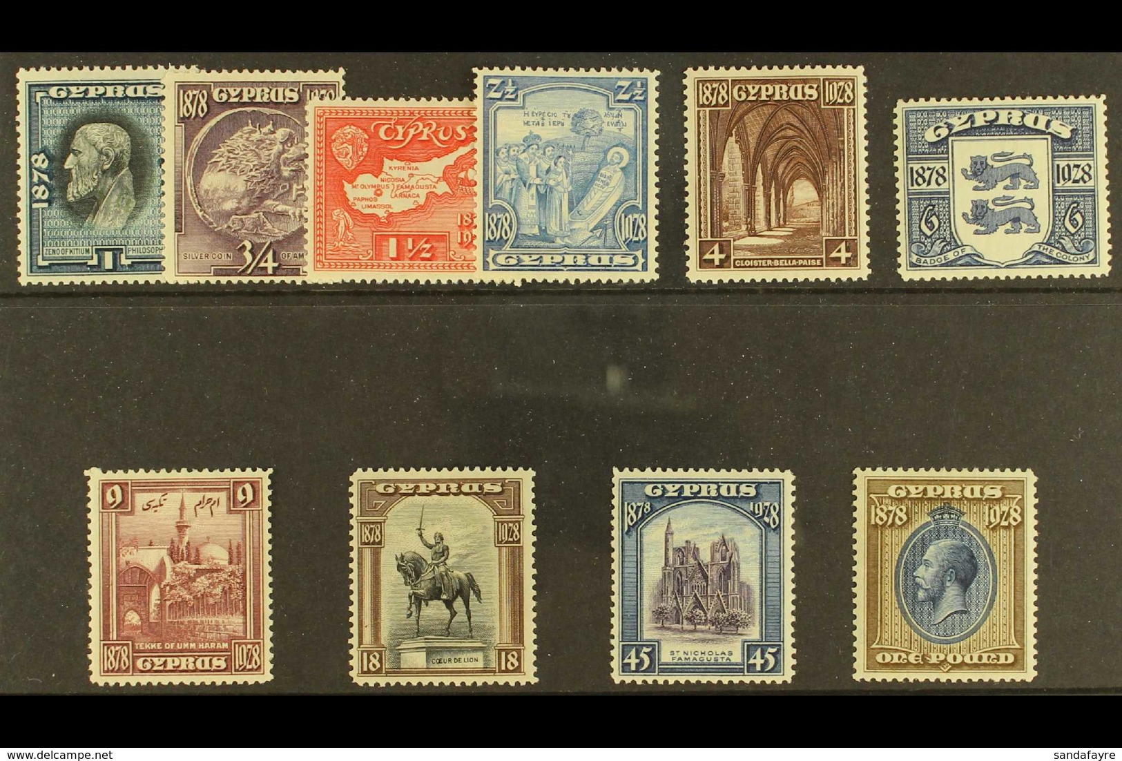 1928 British Rule Set Complete, SG 123/132, Mint Lightly Hinged. Fresh & Attractive (10 Stamps) For More Images, Please  - Other & Unclassified