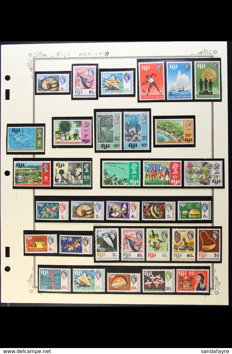 1969-99 NEW CURRENCY NHM COLLECTION An Attractive, All Different Collection Presented In Mounts On Album Pages. Includes - Fiji (...-1970)