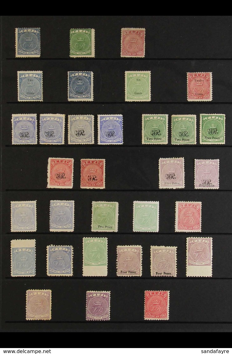 19TH CENTURY FINE MINT COLLECTION 1871-1899. An Attractive Collection With Vibrant Colours That Includes The 1871 Set Of - Fidji (...-1970)