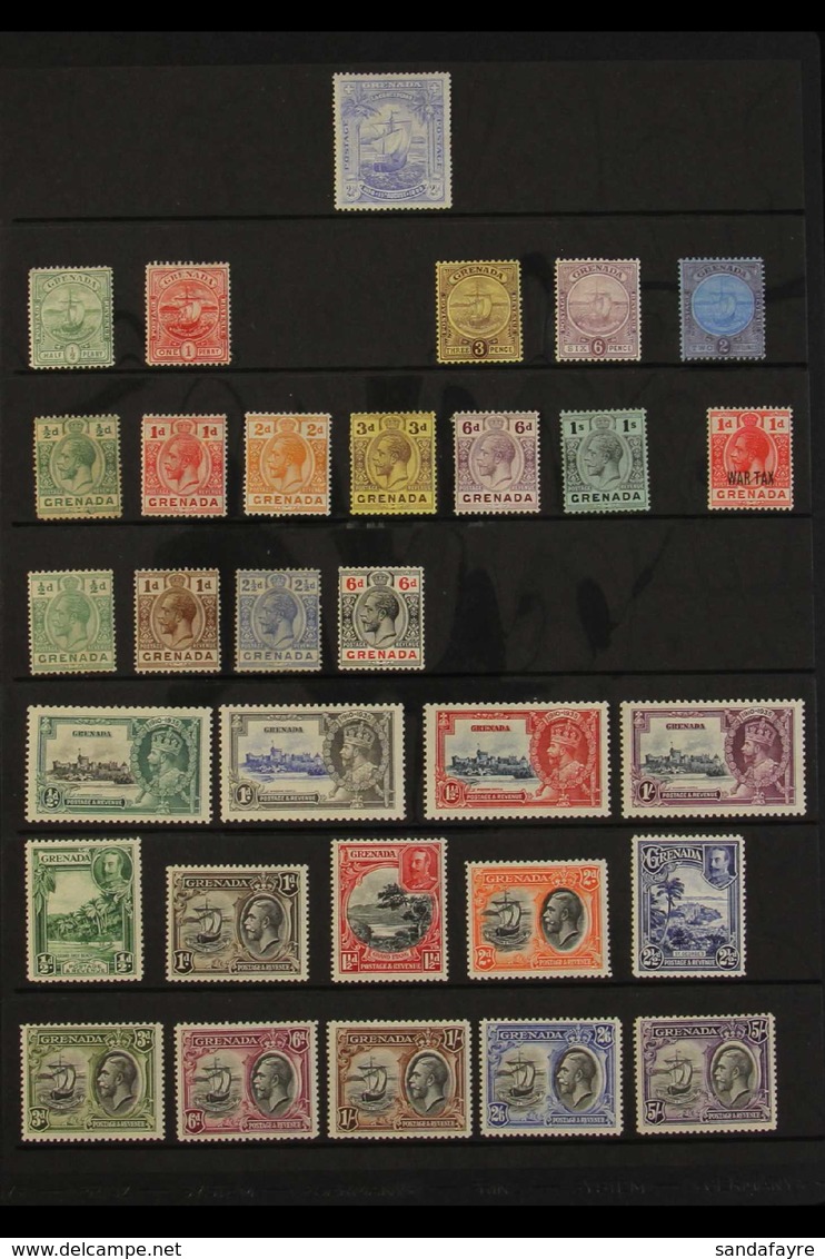 1898-1971 ALL DIFFERENT MINT COLLECTION Presented On A Series Of Stock Pages & Includes KGV Ranges With Defins To 1s, 19 - Grenada (...-1974)