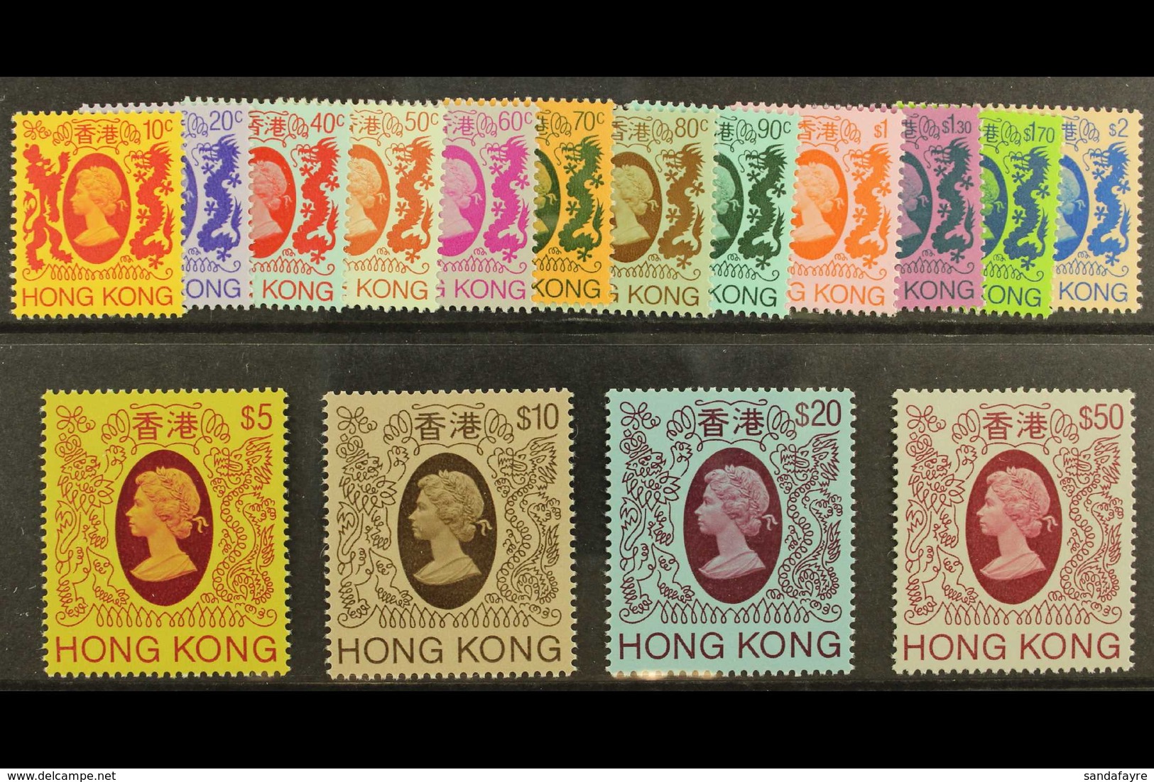 1985-87 Complete (no Watermark) Definitive Set, SG 471/487, Never Hinged Mint. (16 Stamps) For More Images, Please Visit - Other & Unclassified