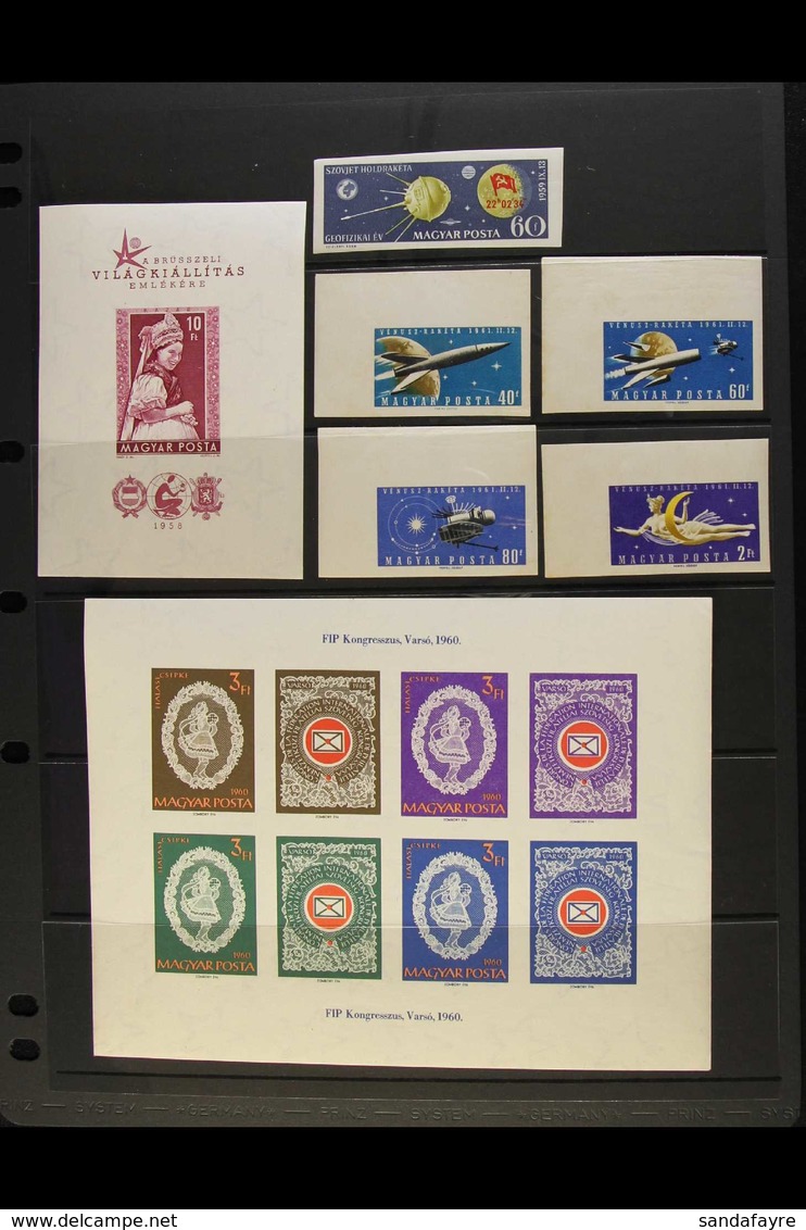 1958-1974 IMPERF VARIANTS Delightful Never Hinged Mint All Different Collection Of Imperforate Stamps (in Complete Sets  - Other & Unclassified