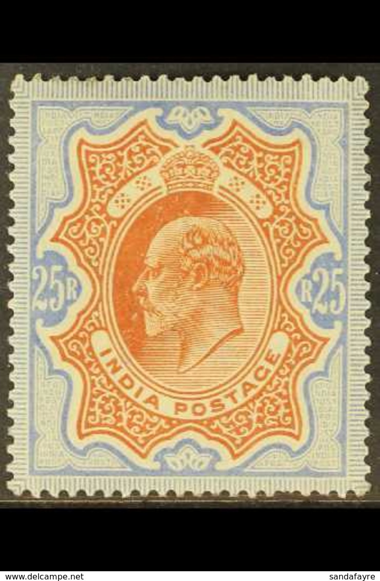 1902-11 25r Brownish Orange And Blue, SG 147, A Lovely Fine Mint Example Of This Iconic High Value, One Short Perf At Ba - Sonstige & Ohne Zuordnung