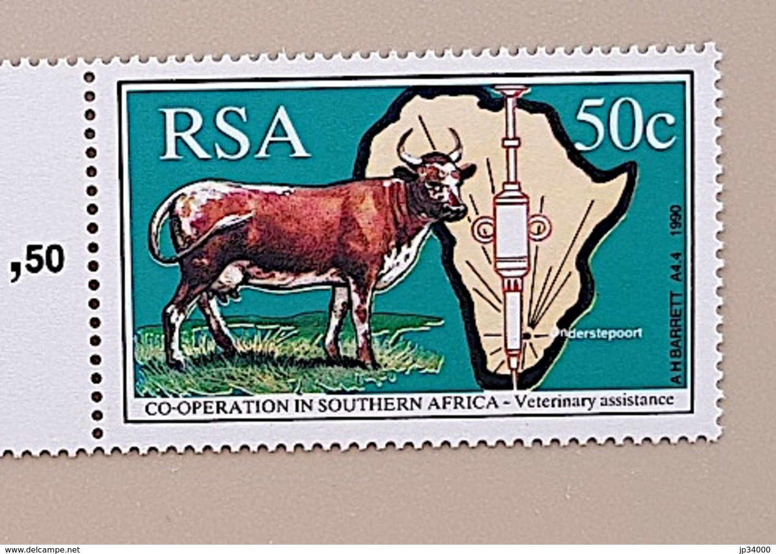 AFRIQUE DU SUD Veterinaire, Veterinary, Veterinario, Tierärztlich. BOEUF Yvert N° 709. MNH, NEUF SANS CHARNIERE - Medizin