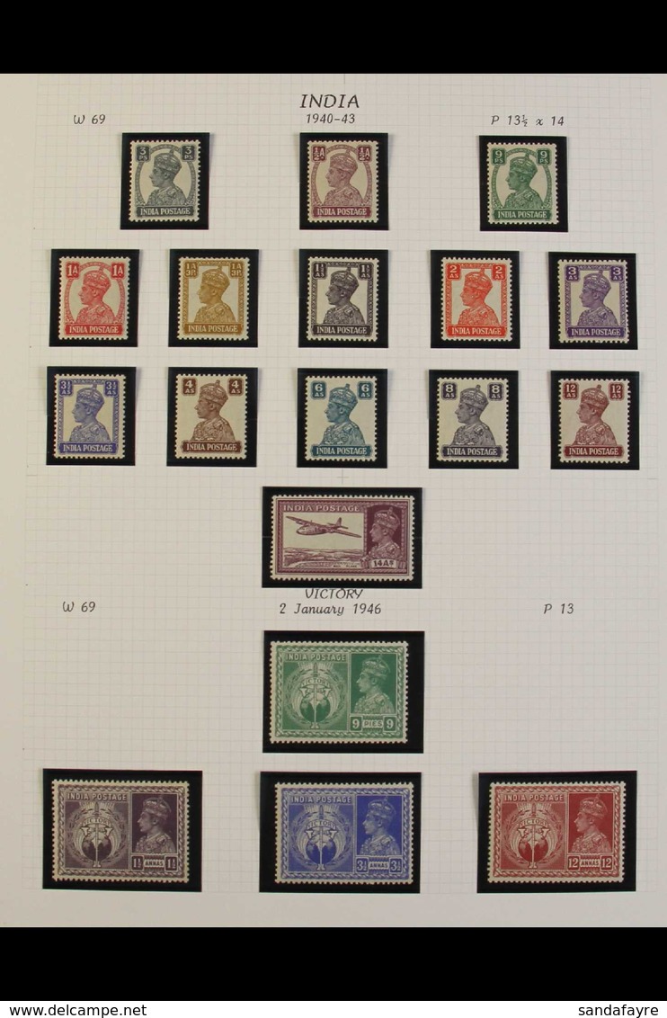 1937-52 KGVI FINE MINT COLLECTION Presented On Pages In Mounts & Includes The 1940-3 Definitive Set, 1949-52 Pictorial R - Other & Unclassified