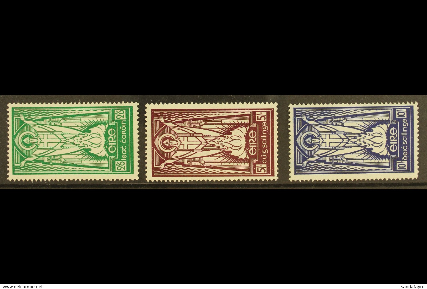 1937 St Patrick High Values Set, SG 102/104, Very Fine Mint. (3) For More Images, Please Visit Http://www.sandafayre.com - Other & Unclassified