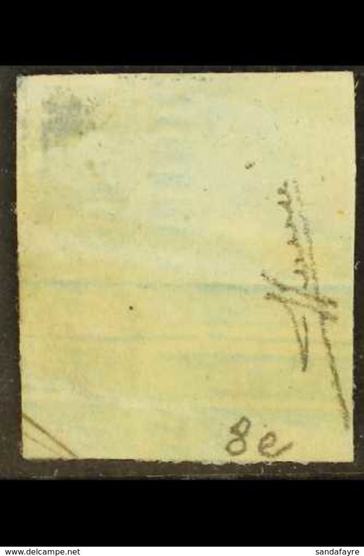 SICILY 1859 2gr Greenish Blue, Plate III, Variety "printed On The Reverse Side", Sass N. 8e, Fine Used With Clear Impres - Unclassified