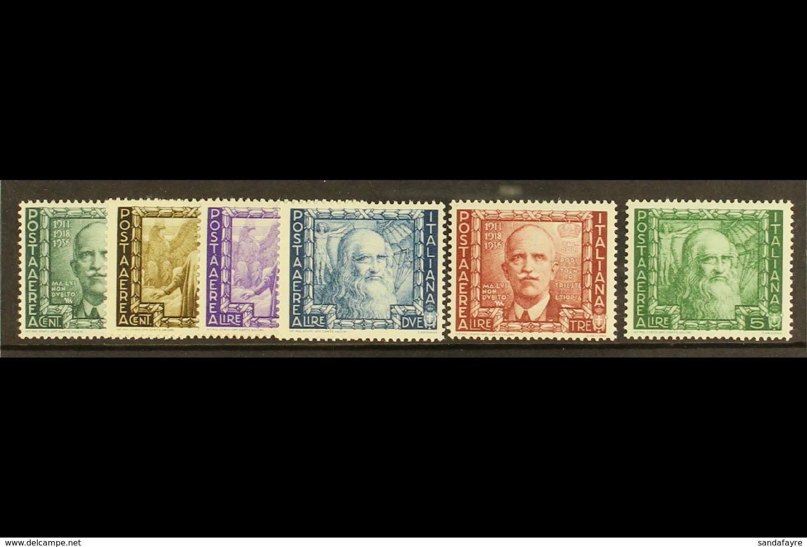 1938 Proclamation Of Empire Air Set, Sass S1520, Superb NHM. Cat €150 (£115) (6 Stamps) For More Images, Please Visit Ht - Ohne Zuordnung