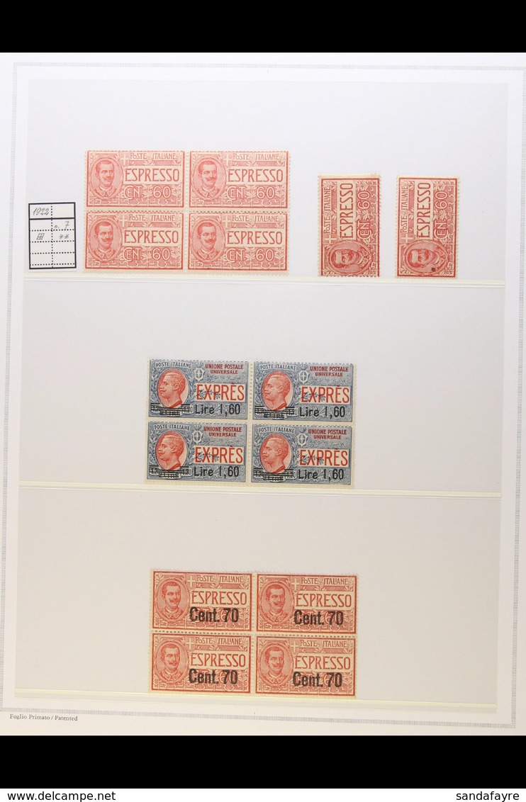 EXPRESS STAMPS 1903 -1945 Extensive Mint Collection, Chiefly NHM And With Many Blocks Of 4 And Including 1903 - 1922 Iss - Unclassified