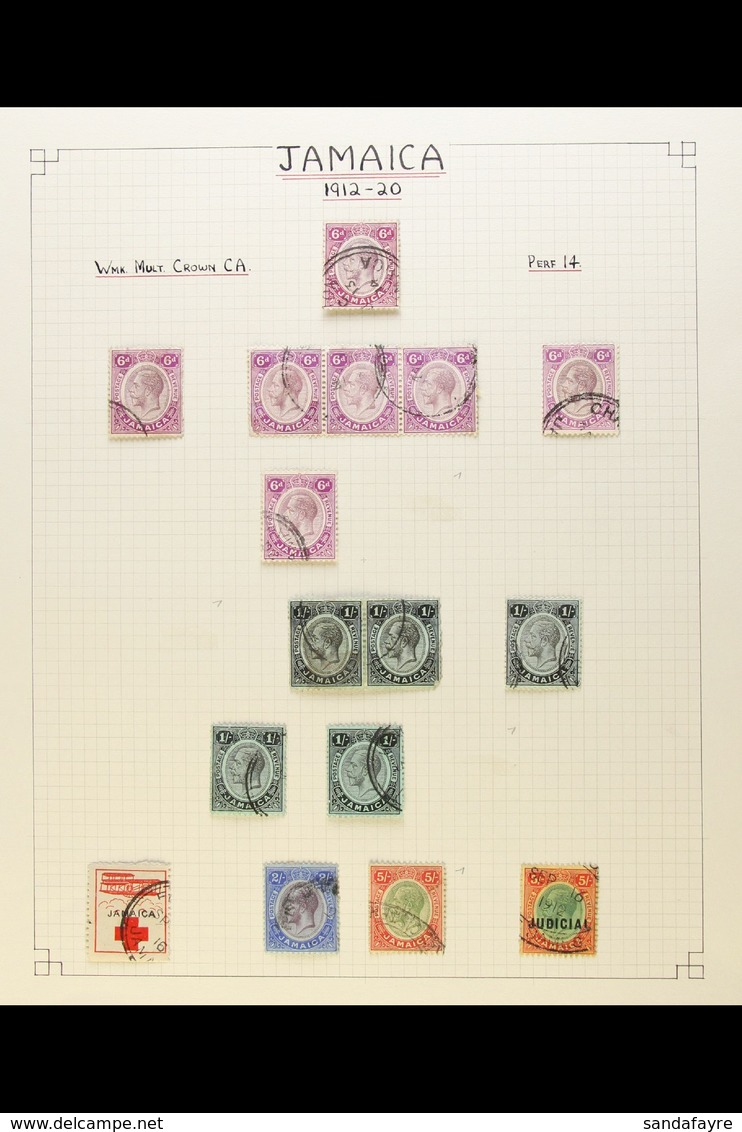 1900's-1940's USED RANGES With Light Duplication On Various Pages, Inc 1905-11 ½d "SER.ET" Variety, 1912-20 To 2s & 5s,  - Jamaica (...-1961)