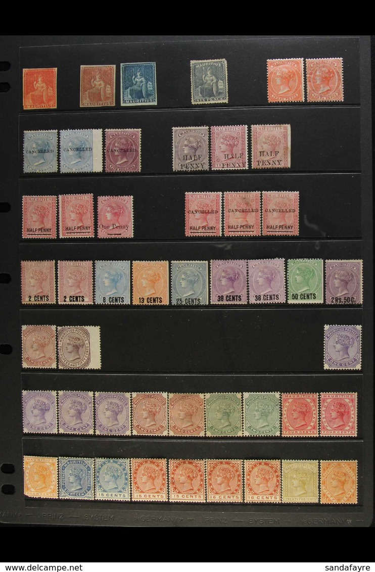 1858-1938 VALUABLE MINT ASSEMBLY - CAT OVER £3,500 A Generally Lightly Duplicated Accumulation Which Includes 1858-62 (6 - Mauritius (...-1967)