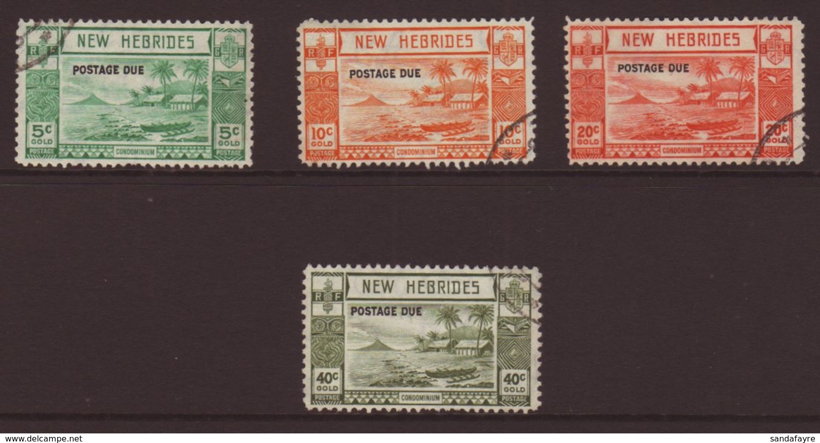ENGLISH: 1938 Postage Due 5c To 40c SG D6/9, With Fine Favour Cds's. (4 Stamps) For More Images, Please Visit Http://www - Other & Unclassified