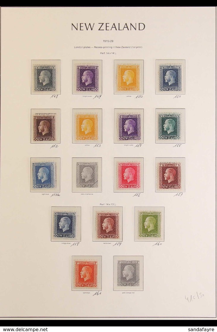 1915-1952 FINE MINT COLLECTION On Hingeless Pages, ALL DIFFERENT, Includes 1915-30 Recess Set, 1920 Peace Set, 1925 Dune - Sonstige & Ohne Zuordnung