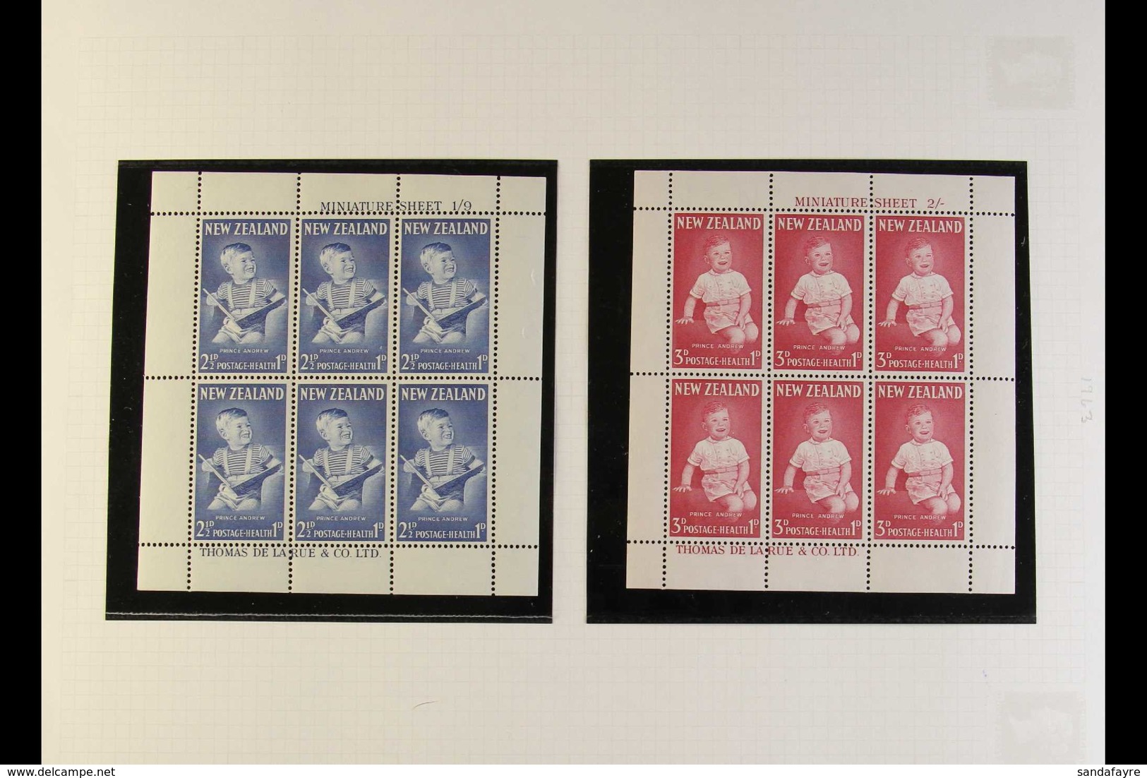 1963-1973 HEALTH MINIATURE SHEETS Complete Run Never Hinged Mint. (22 Min Sheets) For More Images, Please Visit Http://w - Other & Unclassified