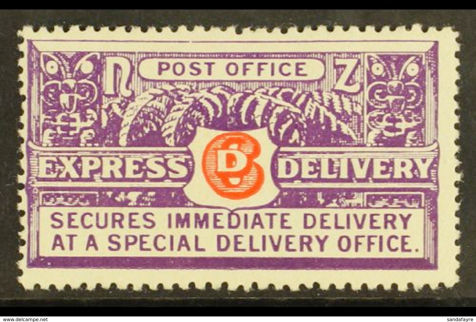 EXPRESS 1937-39 6d Vermilion And Bright Violet On Wiggins Teape Paper, Perf 14 X 15, SG E5, Fine Mint. For More Images,  - Other & Unclassified