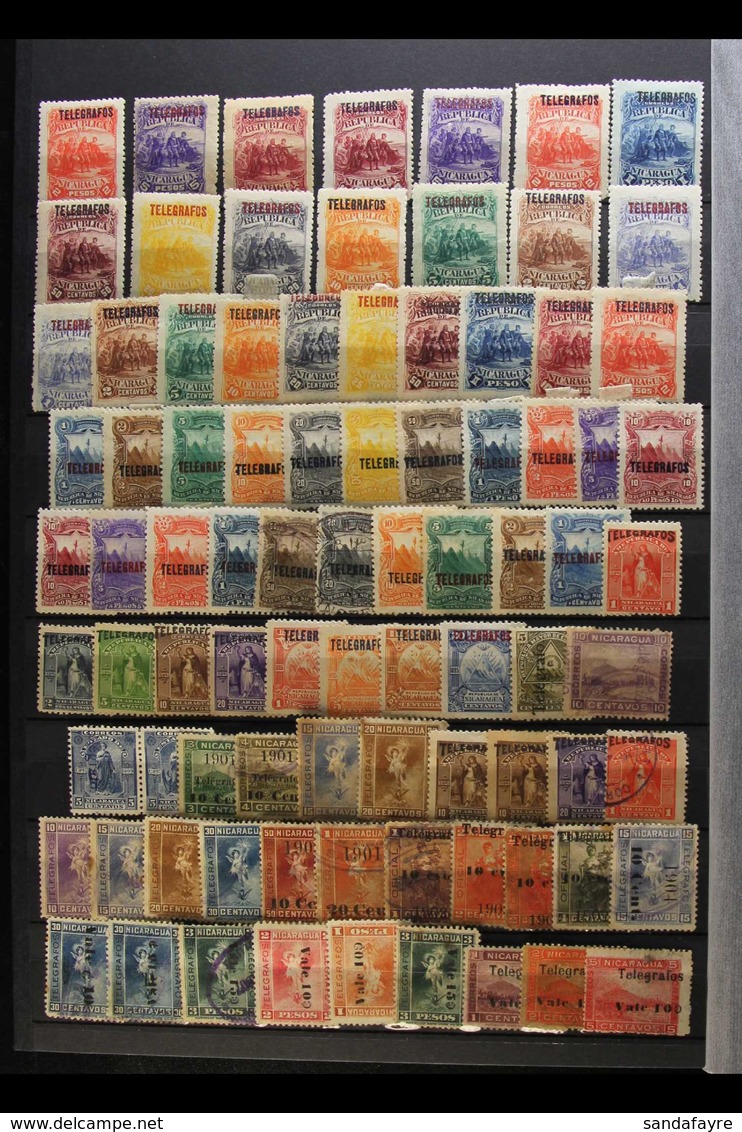 1862-1936 ATTRACTIVE MINT AND USED COLLECTION A Substantial Collection Which Includes 1862 5c Used, 1869-80 (various Pap - Nicaragua