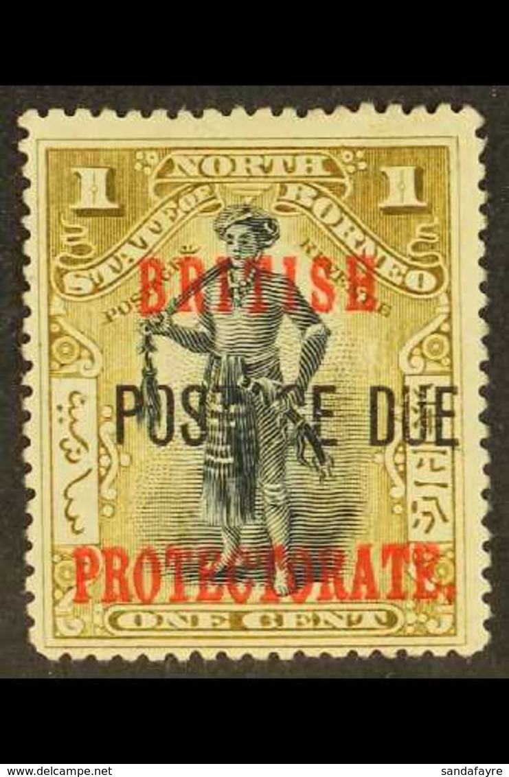 POSTAGE DUE 1902-12 1c Black And Bistre-brown (no Stop After "DUE"), SG D37a, Fine Unused (no Gum). For More Images, Ple - North Borneo (...-1963)