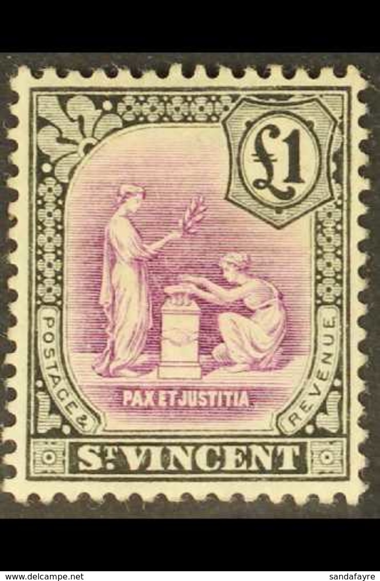 1913-17 £1 Mauve & Black, MCA Wmk, SG 120, Very Fine Mint For More Images, Please Visit Http://www.sandafayre.com/itemde - St.Vincent (...-1979)