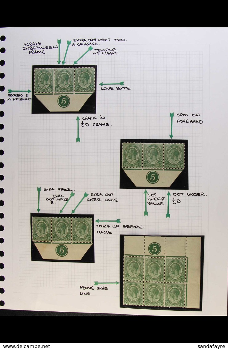 1913-24 KING'S HEADS COLLECTION Fantastic Collection Of STAMPS, CONTROL BLOCKS & MINOR VARIETIES On Values To 5s, Presen - Unclassified