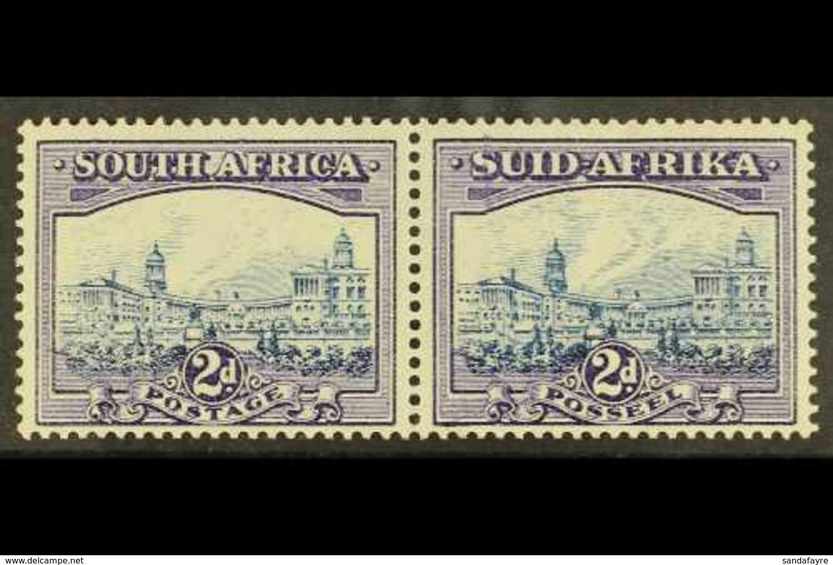 1933-48 2d Blue & Violet With Ink Smudge Through "S" Of "SUID" Variety, SG.58, Never Hinged Mint. For More Images, Pleas - Unclassified