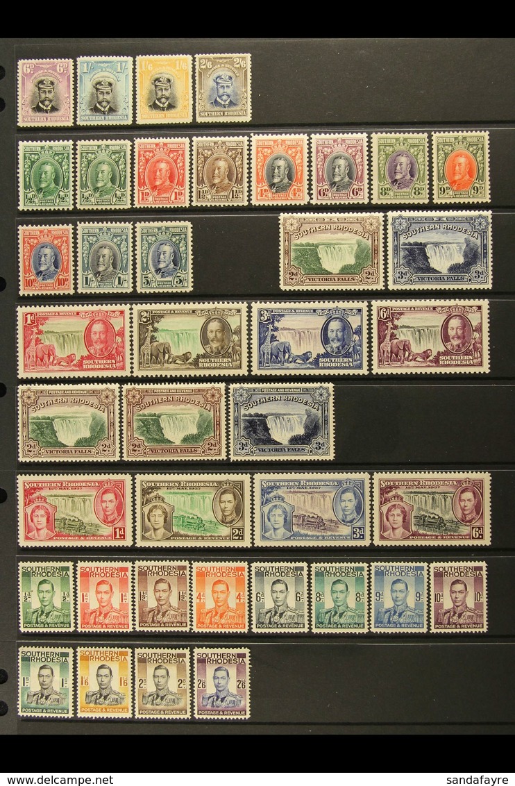 1924-64 ALL DIFFERENT MINT COLLECTION Includes 1924-29 6d, 1s, 1s6d, And 2s6d, 1931-37 Good Range Of Values To 5s, 1932  - Rhodesia Del Sud (...-1964)