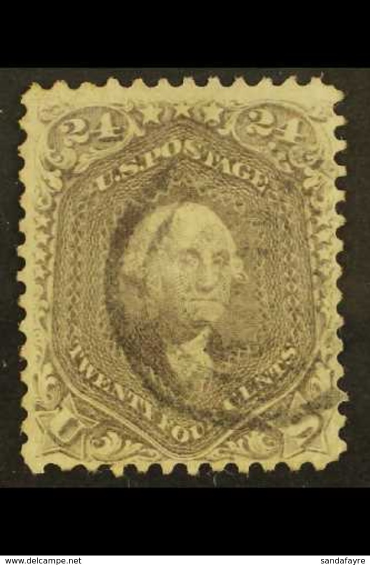 1861-6 24c Grey, Perf.12, Scott 78b, Fine Used, Light Cancel. For More Images, Please Visit Http://www.sandafayre.com/it - Other & Unclassified