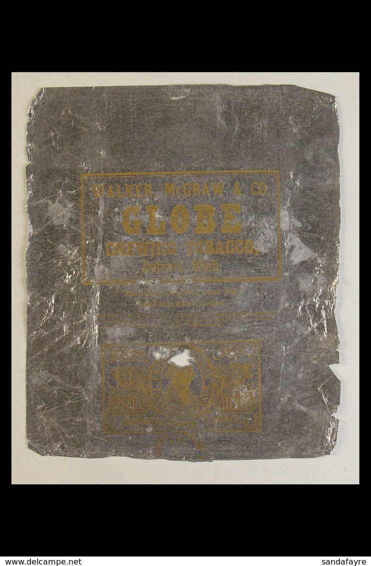 REVENUES - TIN FOIL CHEWING TOBACCO Late 19th/ Early 20th Century Fragile Group Of Chewing Tobacco Wrappers, Various Man - Other & Unclassified