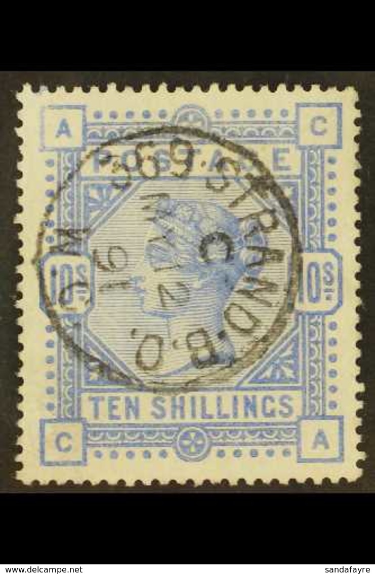 1883-84 10s Ultramarine, SG 183, Used With Superb Central Fully- Dated Cds Cancellation. A Beautiful Stamp, Cat £525 For - Other & Unclassified