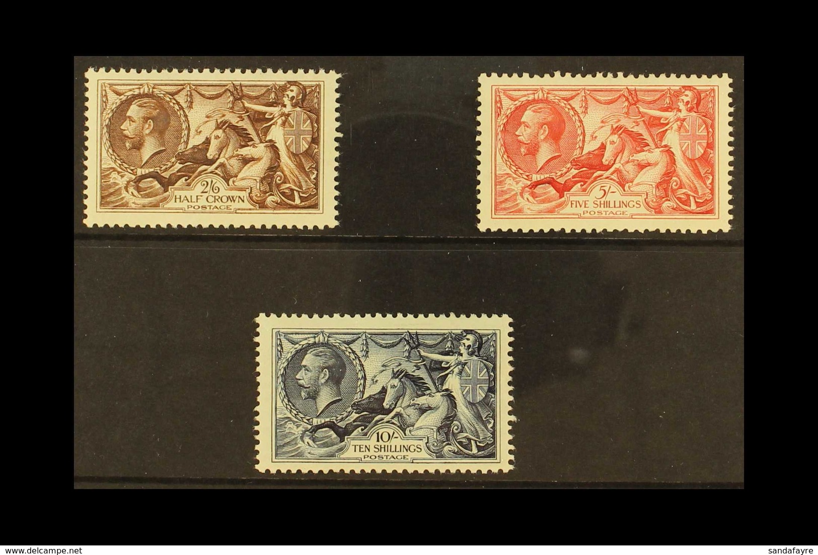 1934 Re-engraved Seahorses Set Complete, SG 450/52, Mint Lightly Hinged. Lovely Quality (3 Stamps) For More Images, Plea - Unclassified