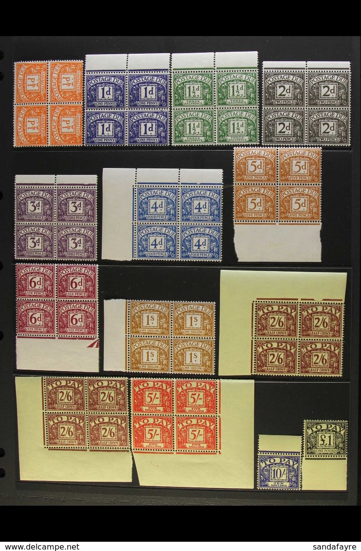 POSTAGE DUES 1959-63 Watermark Multi St Edwards Crown Complete Set, SG D56/D68, Never Hinged Mint, With All Values To 5s - Autres & Non Classés