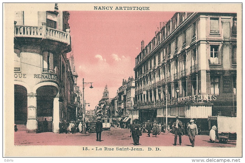 ***  54  ** NANCY  Artistique La Rue Saint Jean Neuve Excellent état - Nancy