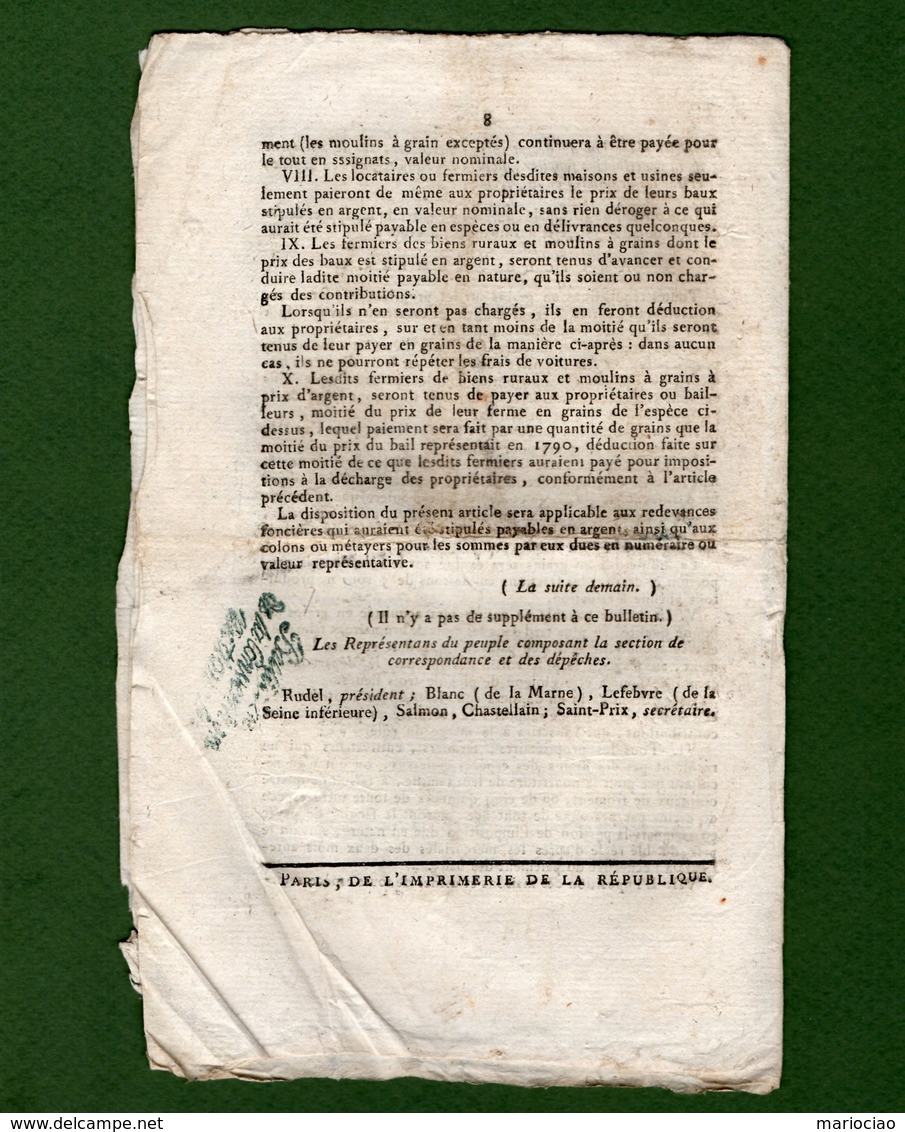 D-FR Révolution 1795 Roi D'Espagne Et République De Venise - Historical Documents