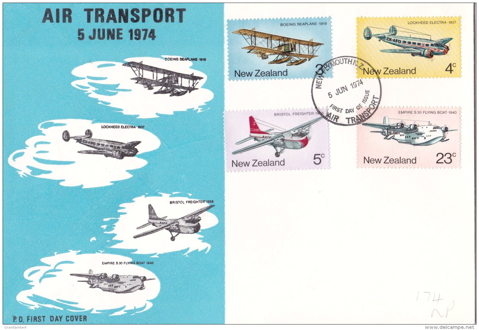 New Zealand 1974 Air Transport FDC - FDC