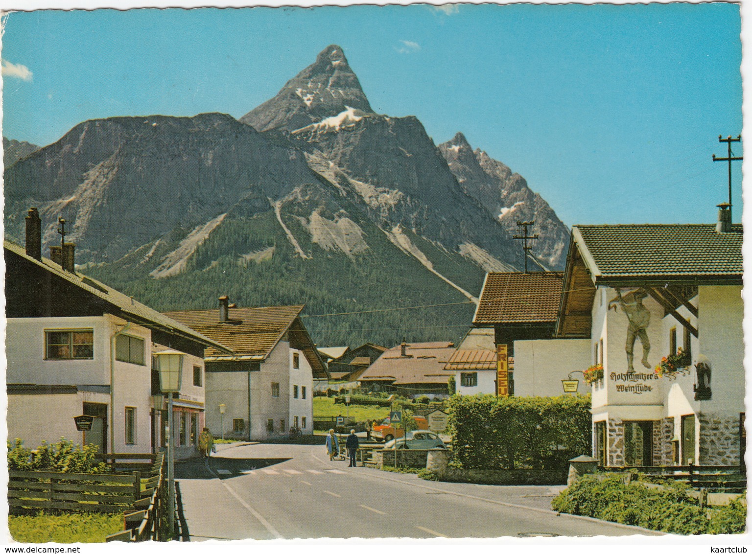 Ehrwald 1000m.: VW 1200 KÄFER/COX , FORD TRANSIT - 'Friseur' Neon - Sonnenspitze - (Tirol, Austria) - Toerisme