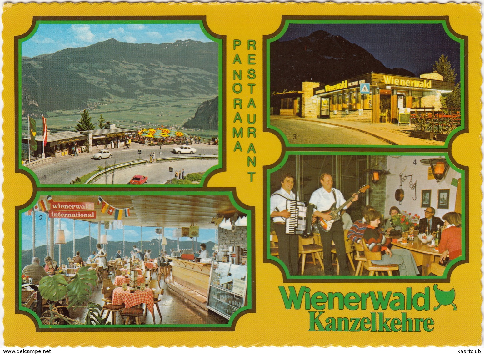 Kanzelkehre: VW SCIROCCO & 1200 KÄFER/COX, FORD TAUNUS P5 - Panorama Restaurant 'Wienerwald' - (Tirol, Austria) - Toerisme