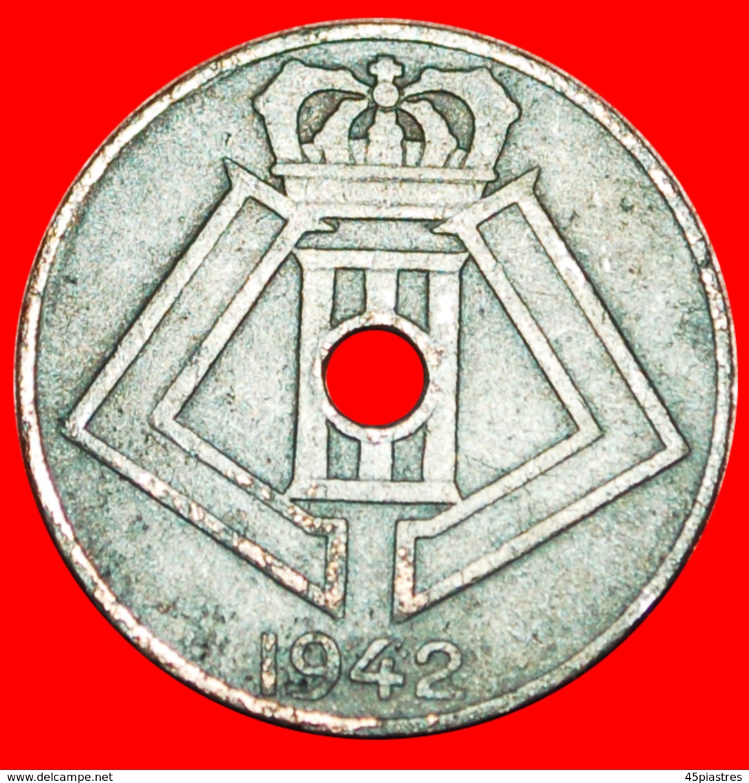 # OCCUPATION BY GERMANY~DUTCH LEGEND: BELGIUM ★ 5 CENTIMES 1942!  LOW START ★ NO RESERVE! Leopold III (1934-1950) - 5 Cents